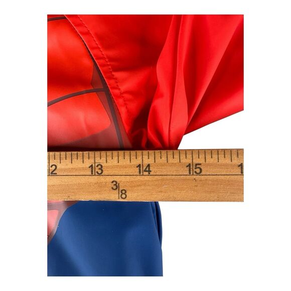 MARVEL AMAZING SPIDERMAN Warm Fleece Lined Waterproof Raincoat 3-4 Year VGC - Picture 12 of 13